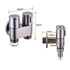 Zeecry Bathroom Spray Gun Set – Modern High-Pressure Bidet Sprayer, Chrome Finish, Faucet Angle Valve, 2m Hose, 1/2" Thread, for Toilet & Household Cleaning buy one get one free