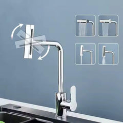 Zeecry Full Brass Kitchen Sink Tap | 4-Mode Pull-Down Faucet | 360° Swivel | Single Lever | Multi-Angle Spray | Sleek Matte Finish | Heavy-Duty Design | 5-Year Warranty (Brass)