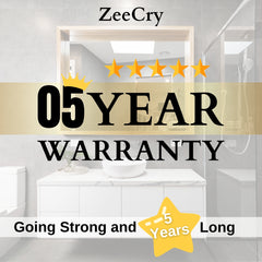 ZeeCry Shower Panel 8-in-1 Thermostatic | Stainless Steel 304, Rainfall Shower, 8 Body Jets, Handheld, Hot & Cold Mixer, LED Display, Wall Mount Kit (Luxurious Chrome) Free Faucet Angle Valve