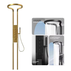 Golden Round Shower Panel