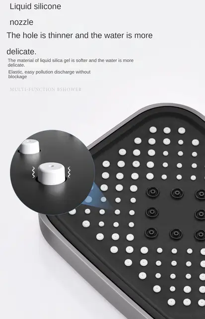 ZeeCry Luxury Thermostatic Shower Set With LED Display Finish Matte GreyColor / 4 in 1 Wall Mixer Single Lever Shower Panel Rain Fall heavy Brass Waterfall Bathroom shower System,