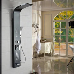 Black Shower Panel