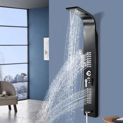Black Shower Panel