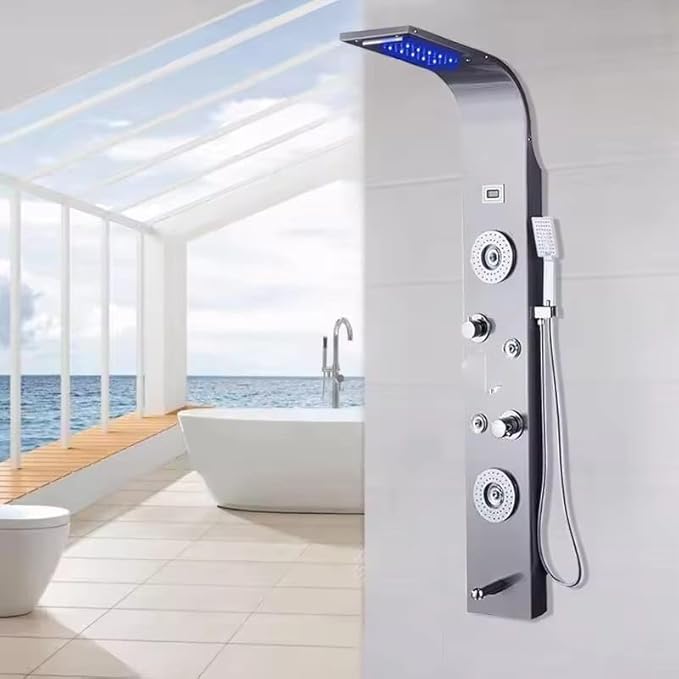 Black Shower Panel 