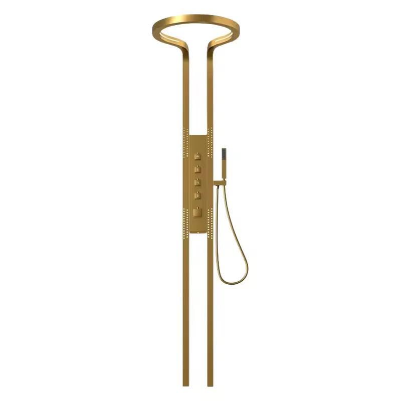 Golden Round Shower Panel