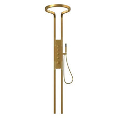 Golden Round Shower Panel