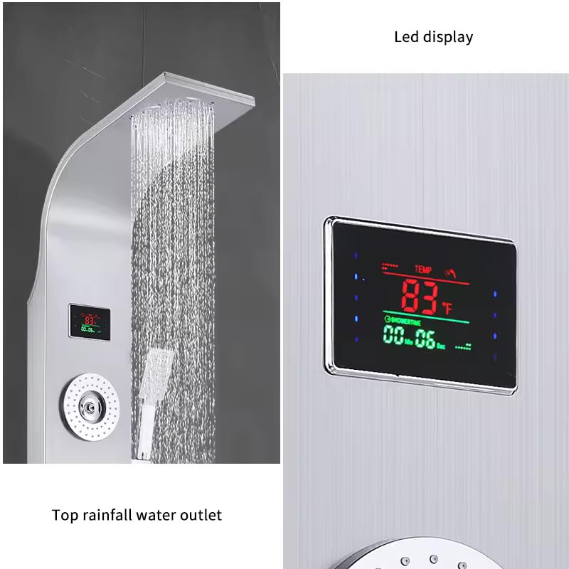 Silver 2 Body Jet Shower Panel